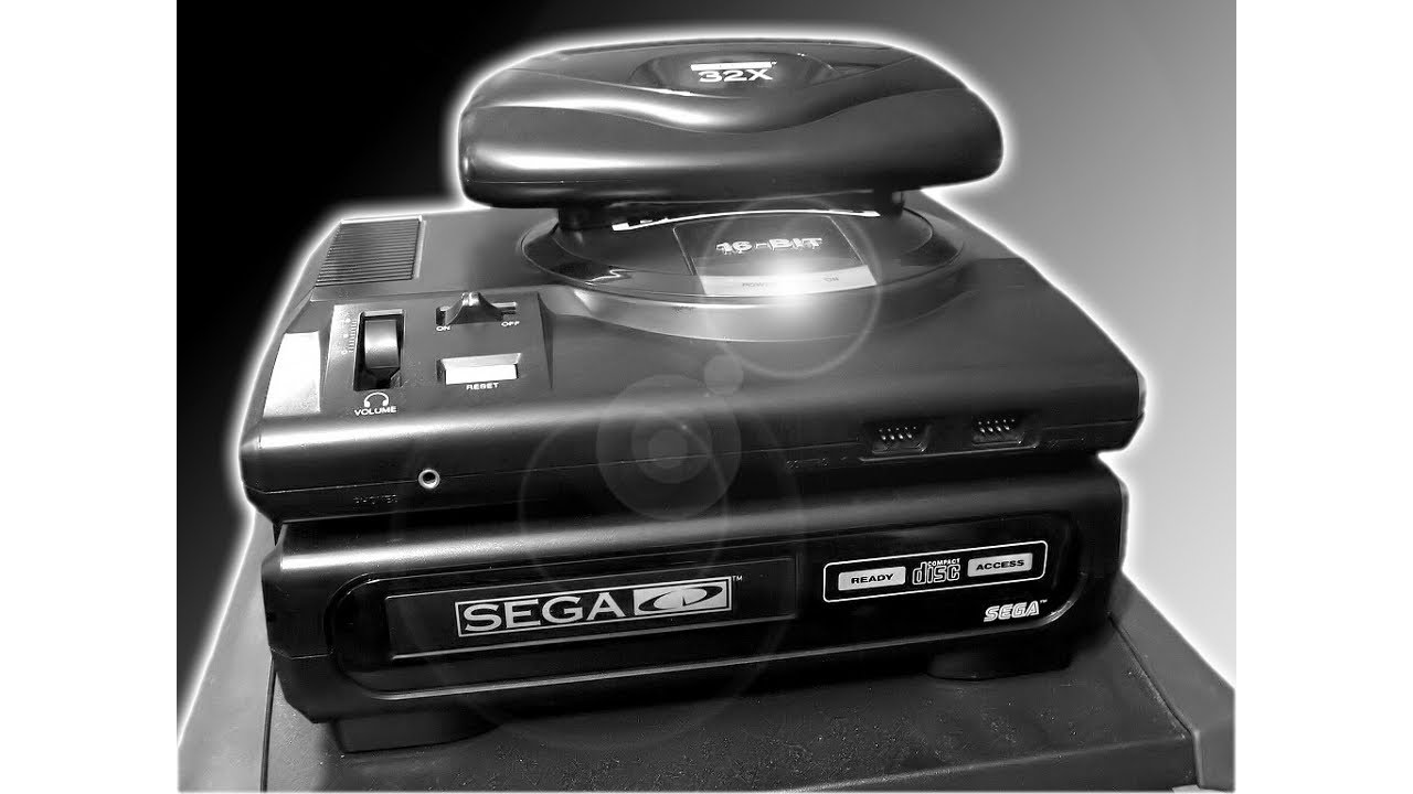 sega genesis with cd and 32x