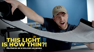 THIS LIGHT IS HOW THIN?! Falconeyes 250 W Rollflex LED Review