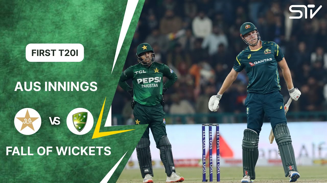 FOW Aus Innings | Pakistan vs Australia | Match 01 | T20I Series 2026 | PCB | M9E1H
