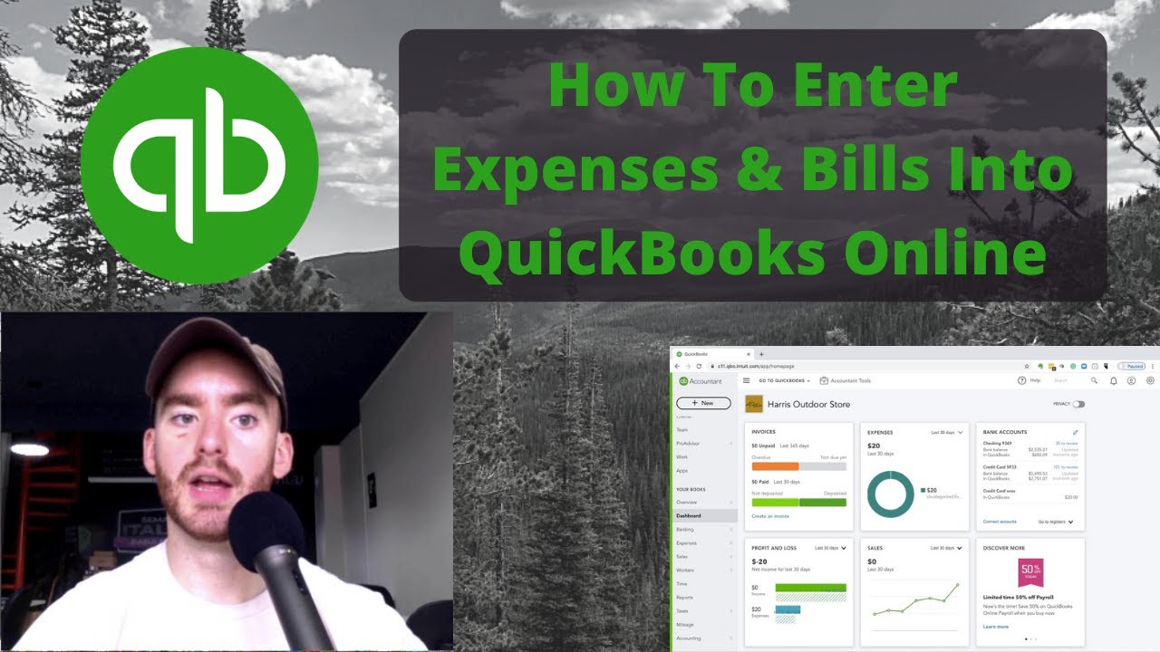 How To Enter Bills & Expenses in QuickBooks Online - YouTube