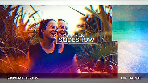 After Effects Template: Summer Slideshow
