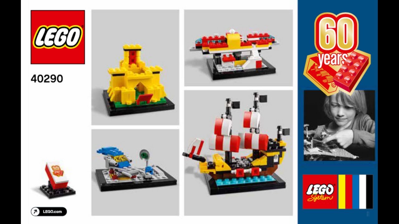 LEGO 40290 Instructions | Promotional | 60 Years of the LEGO Brick