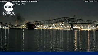 New video in Baltimore bridge collapse