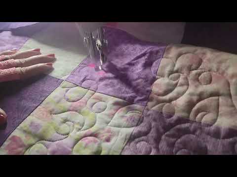 I've had my sitdown Bernina Q16 for almost a year! Flowers Sitdown Quilting free motion