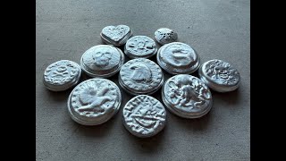 Aluminum Scrap Wire Melt - Casting Aluminum Coins - Trash To Treasure - Melting Aluminum - Tgs