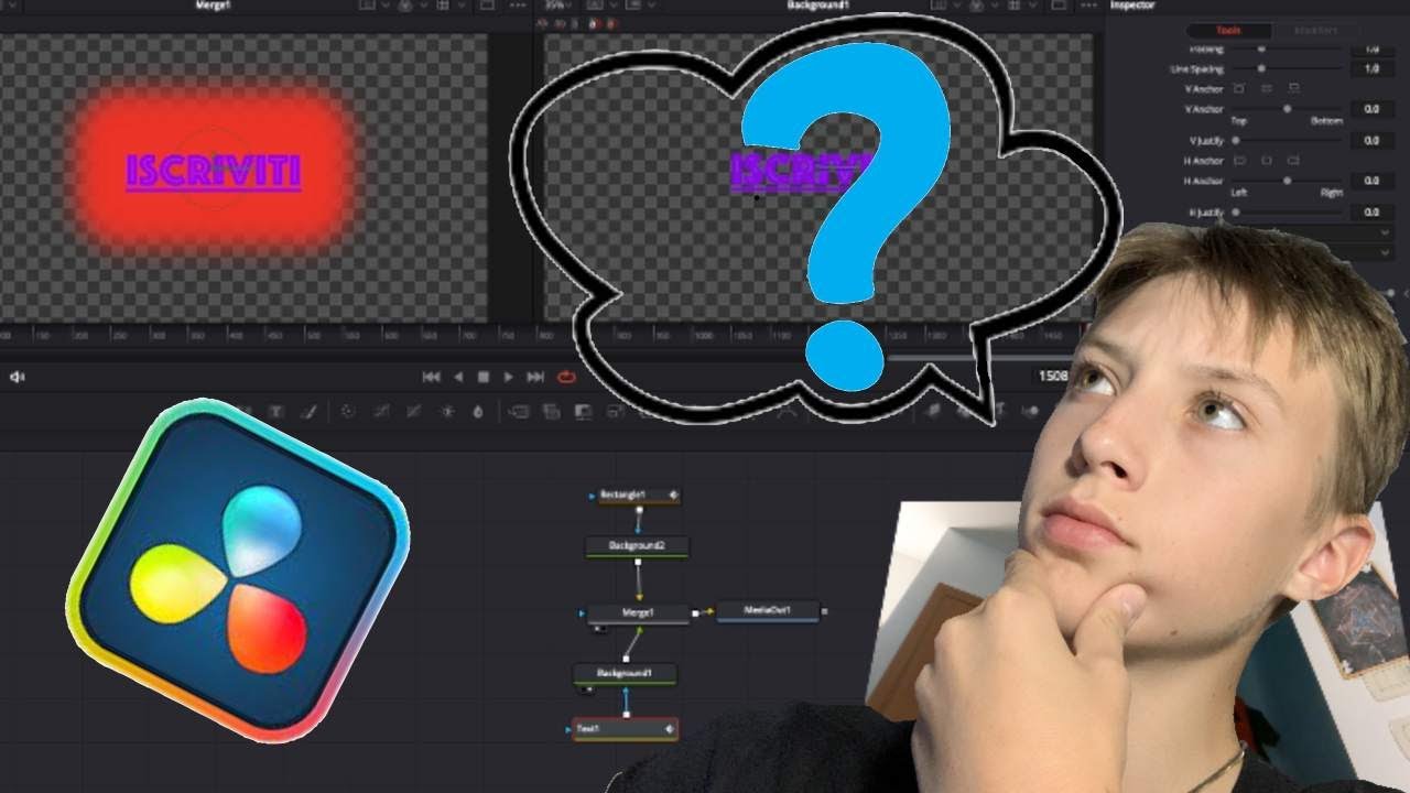 COME CREARE UNA SCRITTA ANIMATA SU DAVINCI RESOLVE | primo videosu