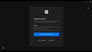 Epic Games Launcher Connection error and other errors 100% Solved with Proof