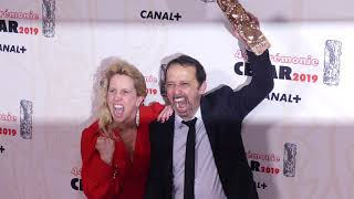 Cérémonie César 2019 - Photocall Andréa Bescond, Éric Métayer Les Chatouilles 4K