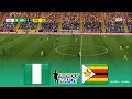 NIGERIA vs ZIMBABWE Live | International Friendly Match 2026 | 26 May | Simulation PES 2021 Gameplay