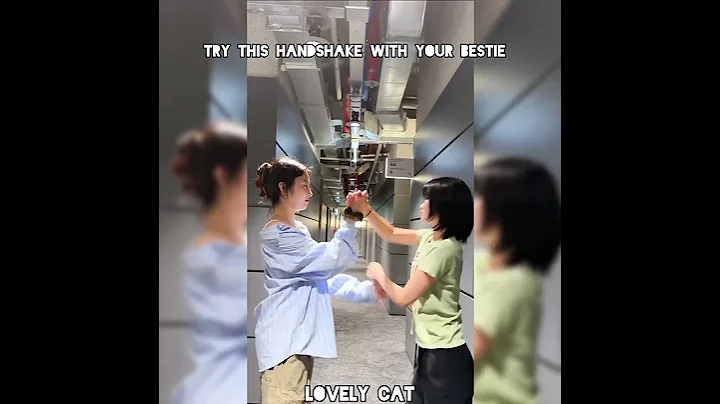 try this different handshake with bestie❤❤ #aesthetic #editing #cute #fypシ゚viral #explore