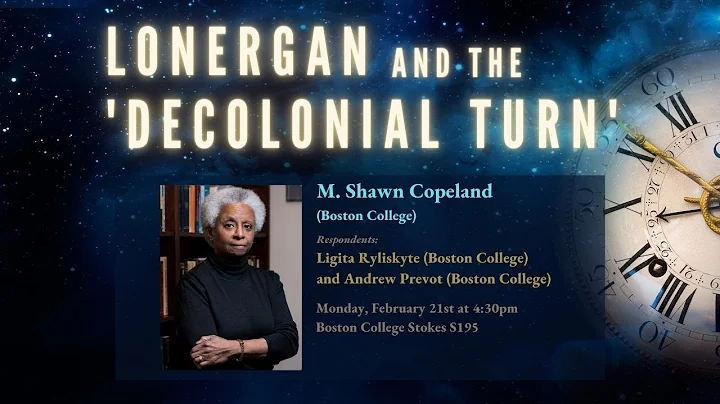 M. Shawn Copeland on "Lonergan and the 'Decolonial...