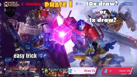 how to get transformer skin mlbb | transformer event phase 1 2023