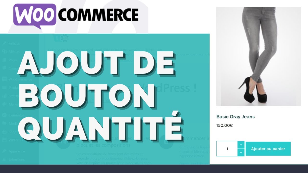 Ajouter des boutons de quantité ! - YouTube