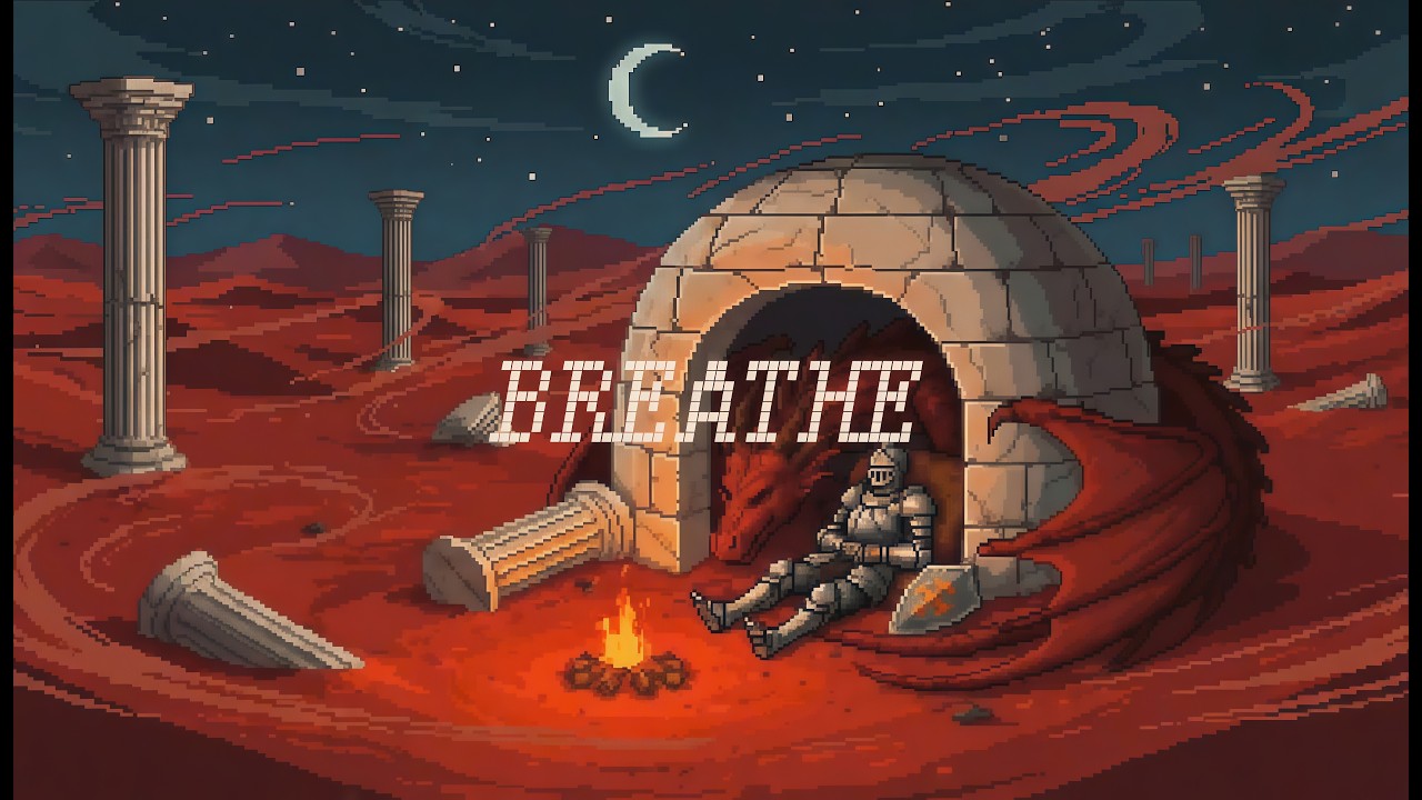 Great Vigil in the Red Desert 🌙 Calm Piano Music for Sleep & Study