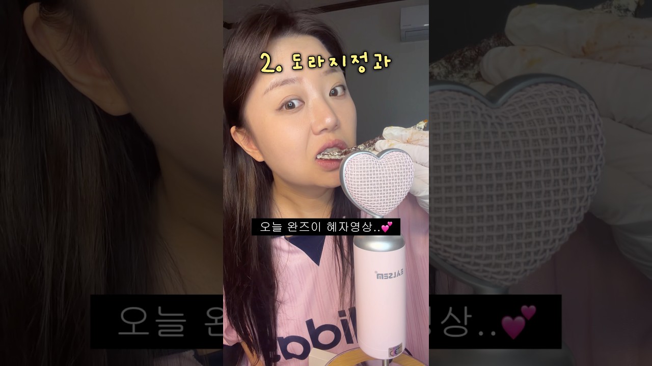 아람단이 직접 만든 밤조림 정과 과일찹쌀떡💝하트마이크 ASMR