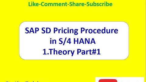 SAP SD Pricing Procedure (Theory Part#1)
