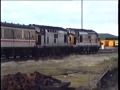 Double Class 37s on the Inverness Sleeper  -  17th August 1992