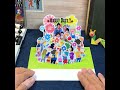 子供たちの笑顔と花のポップアップカード【花スマイル　多目的仕様】オーダーメイドの飛び出すカード