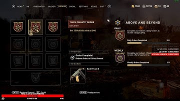 Just Unlocked (BUCK PRIVATE II Heroic M1928) after completing a Daily Weapon Order-Call of Duty-WWII