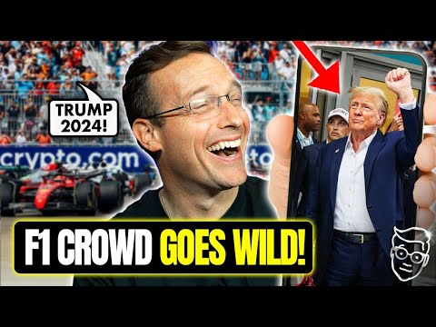 CHILLS: Trump Leads Entire STADIUM in ‘USA’ Chant At F1 Racing Championship | Crowd Roars, Energy⚡️