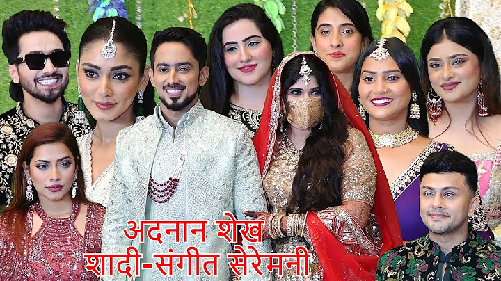 Adnaan Shaikh and Ayesha Shaikh Wedding Sangeet Ceremony - FULL Video