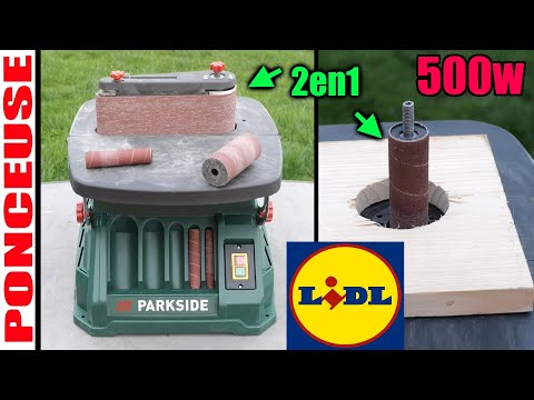 PARKSIDE ponceuse à broche oscillante LIDL PSSO 500 A1 à bande 500w type Scheppach OSM600 @BricovideoOvh