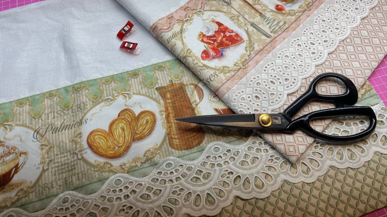 Como fazer pano de prato com acabamento perfeito DIY