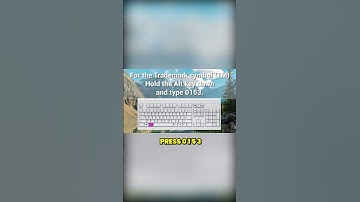 How To Type and Insert Trademark TM, Registered (R) and Copyright (C) Symbols On Windows #shorts