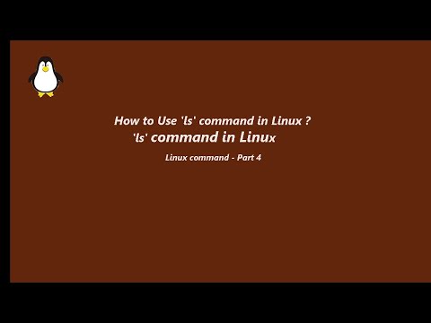 Use of 'ls' command in Linux.
