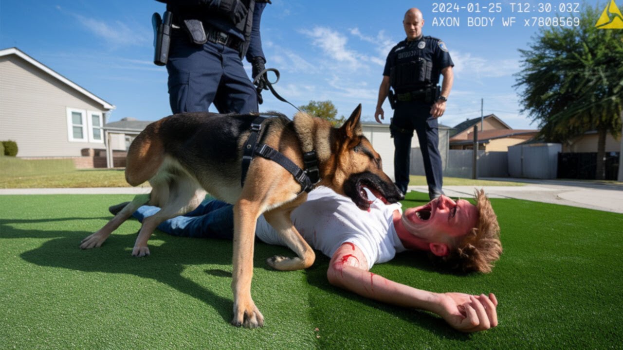 Corrupt cops command dog to attack suspect youtube