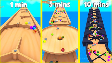 MARBLE Races On Timed Track Builds! - Marble World