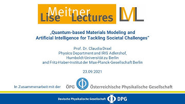 Lise-Meitner-Lectures 2021 an der Universität Innsbruck | Prof. Dr. Claudia Draxl