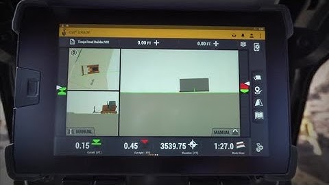 Cat® Next Gen Dozer GRADE Monitor: Views