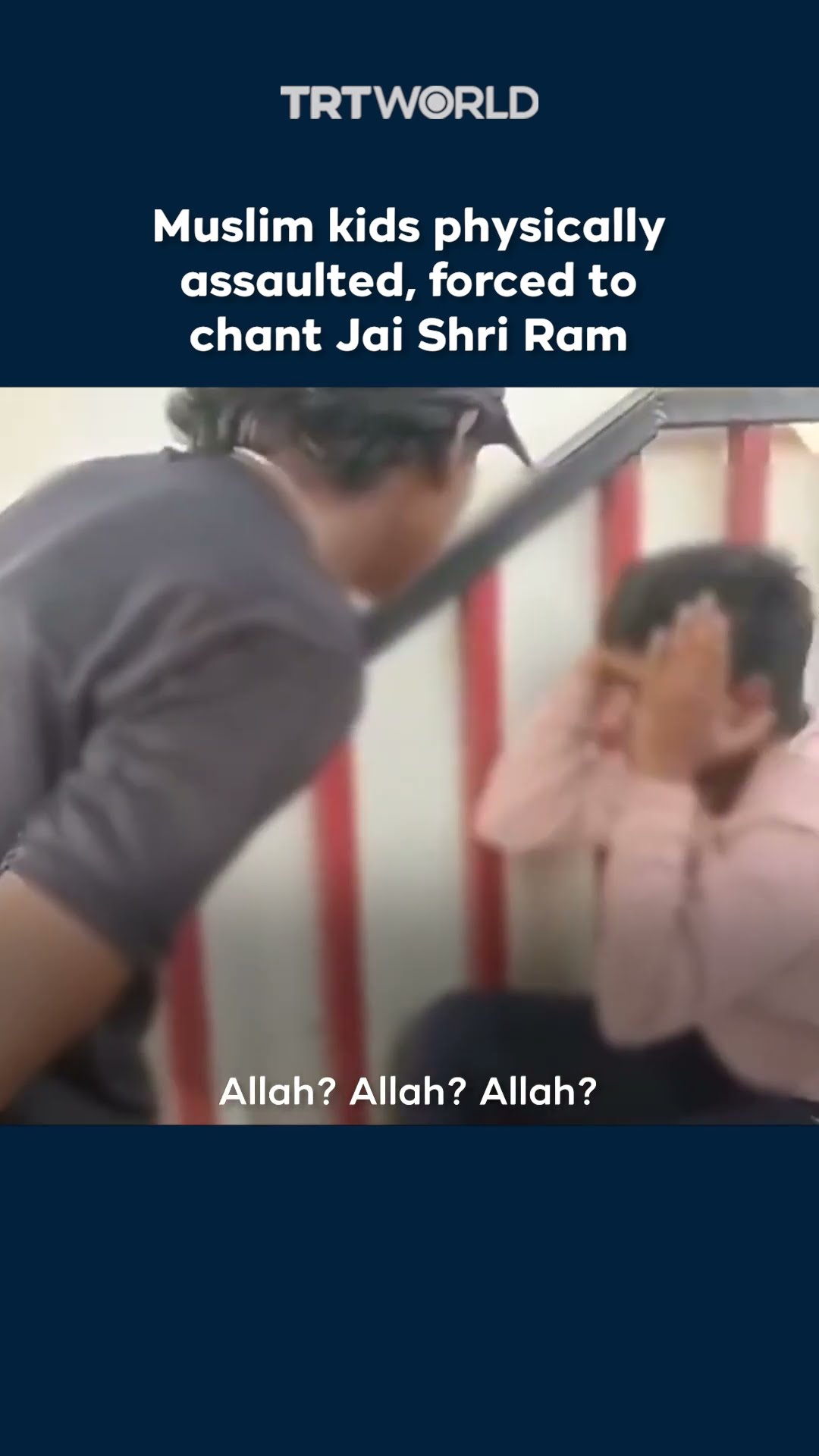 Hindu man physically assaults Muslim children in India