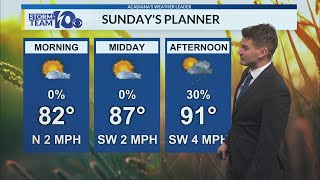 Adams Sunday Morning Forecast 9/6/26