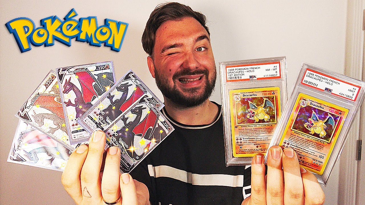 MES CARTES POKEMON DRACAUFEU SET DE BASE ULTRA-RARE ULTIME ! 