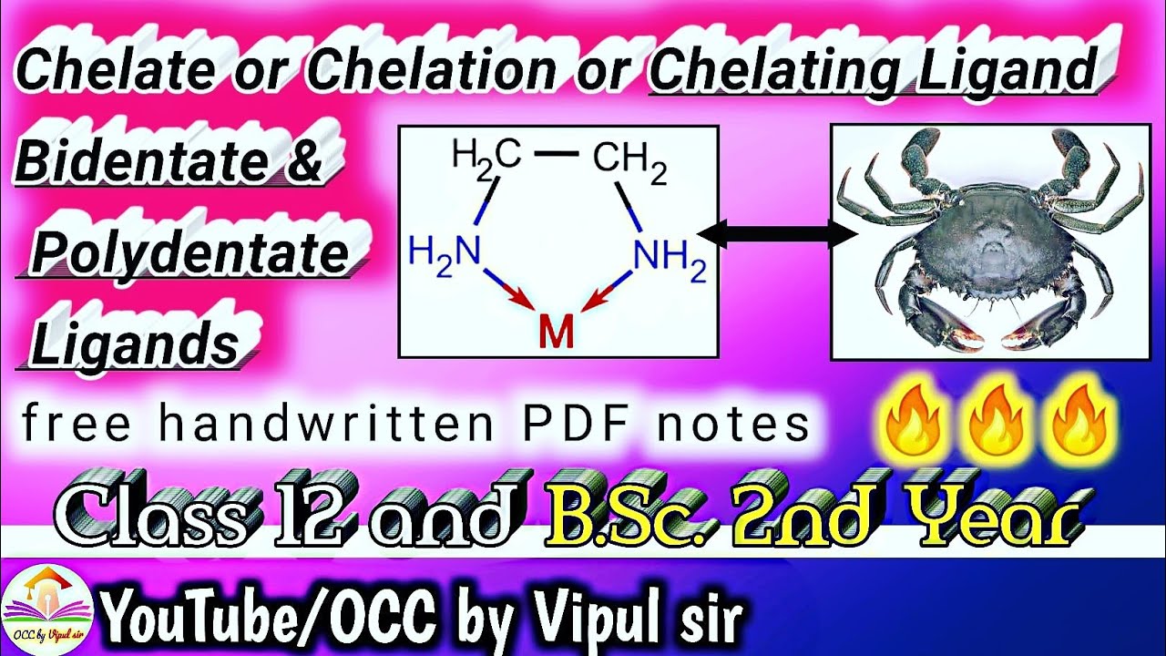 Chelate Effect/ Chelating Ligand/ Chelation| Polydentate | Most Imp. Q ...