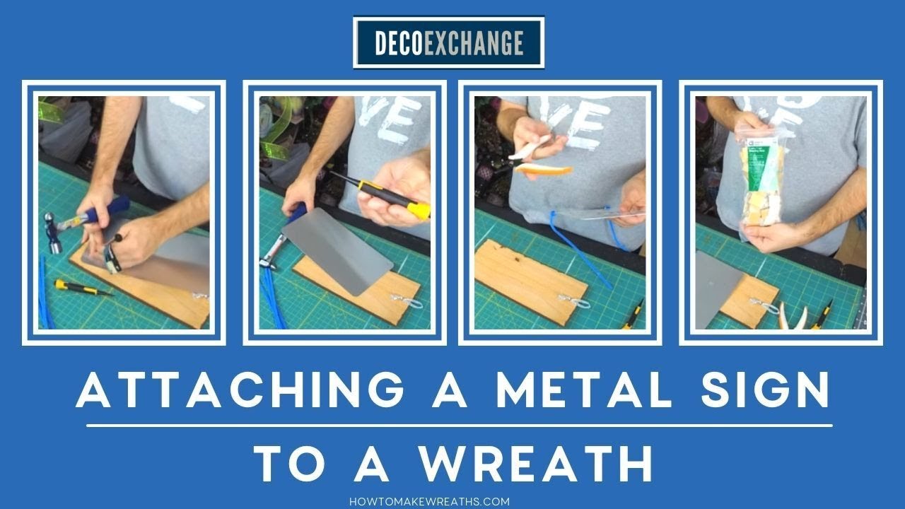 Attaching Wreath Signs: Must-Have Tips & Tools - How to Make