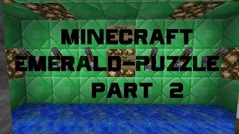 Minecraft Custom Map - Emerald Puzzle Part 2