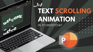 Text scroll animation in powerpoint | Morph transition
