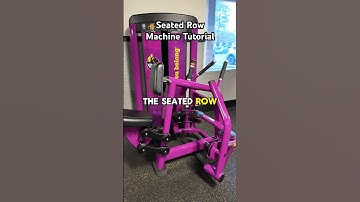 SEATED ROW MACHINE 💪🏼 // Pull and your back with this exercise. #backworkout #planetfitness