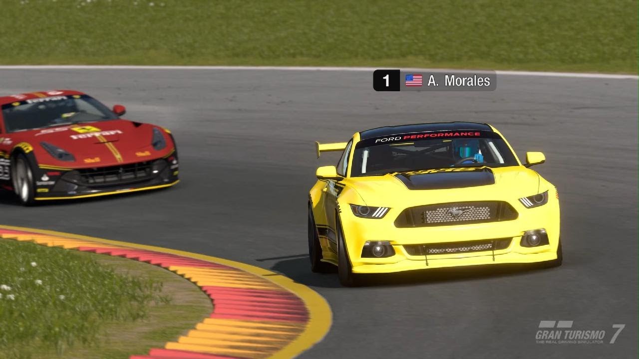 Gran Turismo 7 Watkins Glenn 700pp online Race 15' Ford Mustang GT