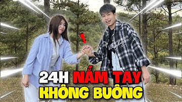 Quang Con Thử Thách 24H Nắm Tay Khánh Linh Không Buông !!!
