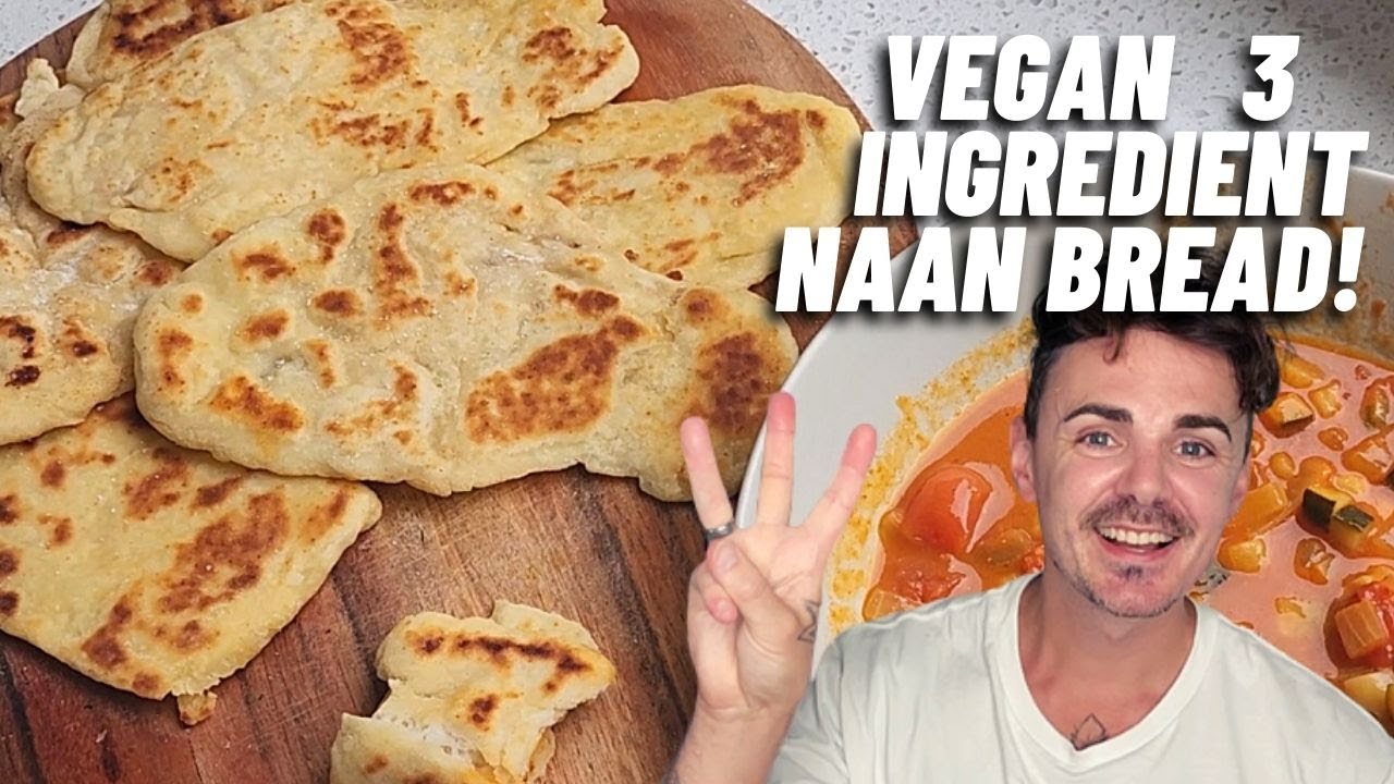 This 3 Ingredient Naan Recipe will BLOW your mind! Vegan Friendly Recipes