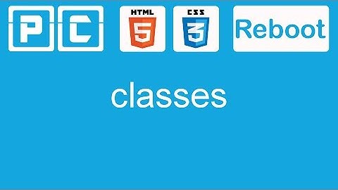 HTML5 and CSS3 beginners tutorial 21 - classes