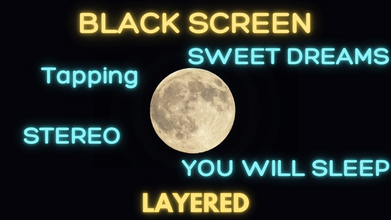 Deep Sleep Guaranteed 🌙 Black Screen ASMR | Layered Stereo For Relaxation
