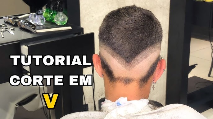 Degrade em V com Risquinho - Tutorial 💥 