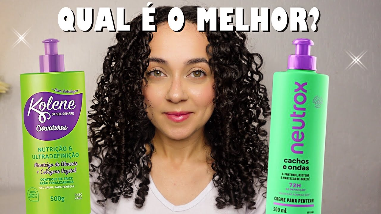 BATALHA: KOLENE GEL CREME X NEUTROX CACHOS E ONDAS - Qual é o melhor?  Oeslanhiny Nunes