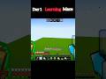 day 1 learning mace #minecraft #gaming #shorts