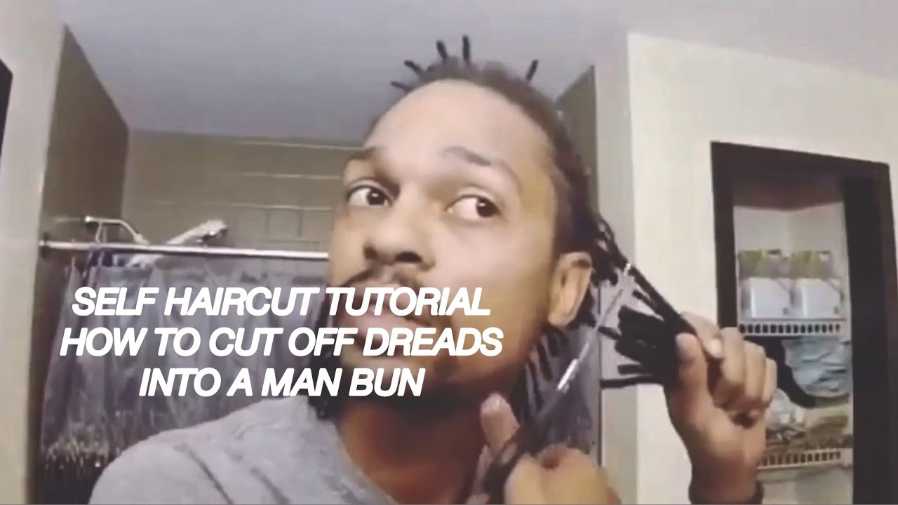 Hermclipsvlog 1 Man Bun Samurai Top Knot W Dreads Shadow Fade Self Haircut Tutorial Hermclipson